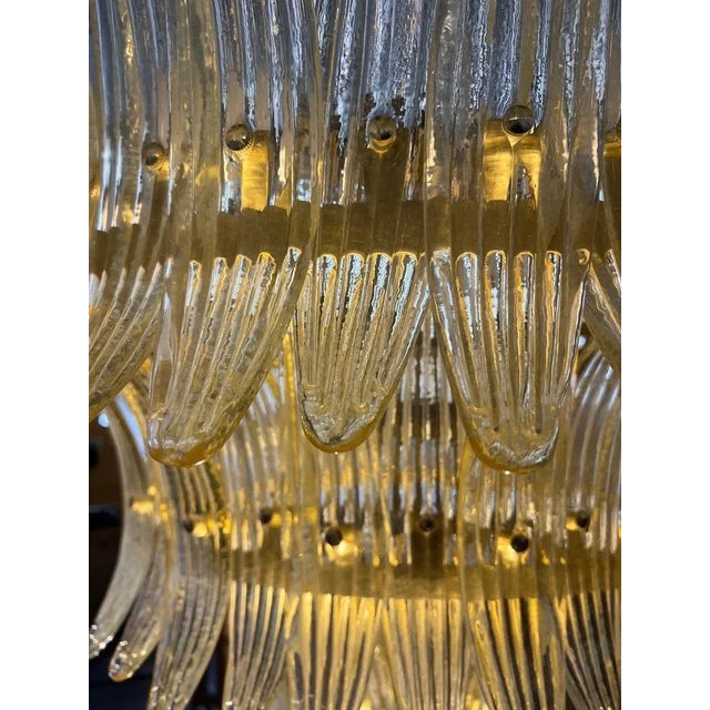 Vintage Italian Palmette Chandelier, Murano, 1990s For Sale - Image 12 of 13