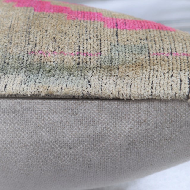 Contemporary Dirty Pink Velvet Throw Pillow & Down Insert For Sale In San Francisco - Image 6 of 9