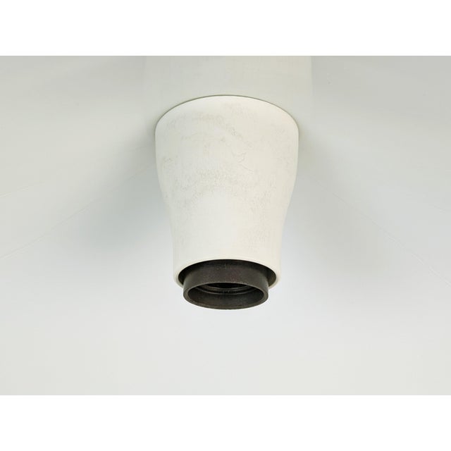 Clear & White Murano Glass Melania Pendant Lamp by Renato Toso for Leucos, 1970s For Sale - Image 4 of 14