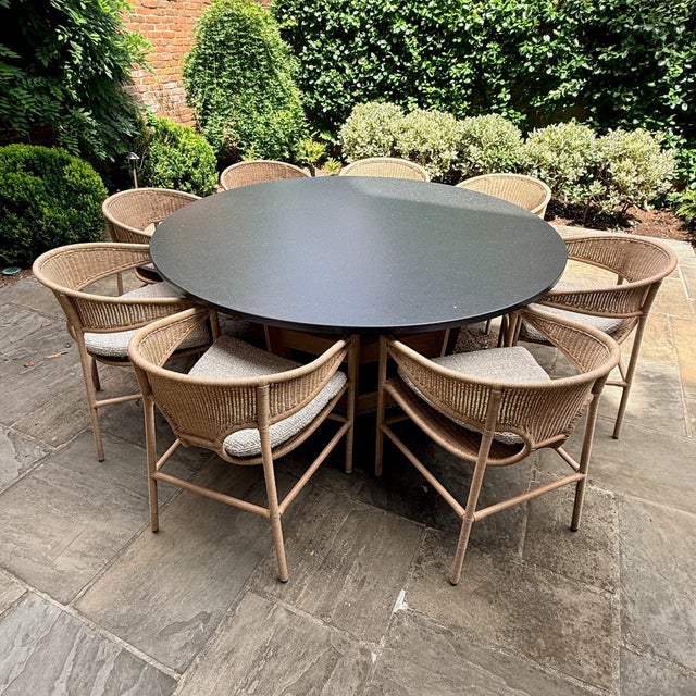 Sutherland Lakeshore Dining Table & 8 Sag Harbor Chairs For Sale - Image 10 of 12