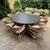 Sutherland Lakeshore Dining Table & 8 Sag Harbor Chairs For Sale - Image 10 of 12