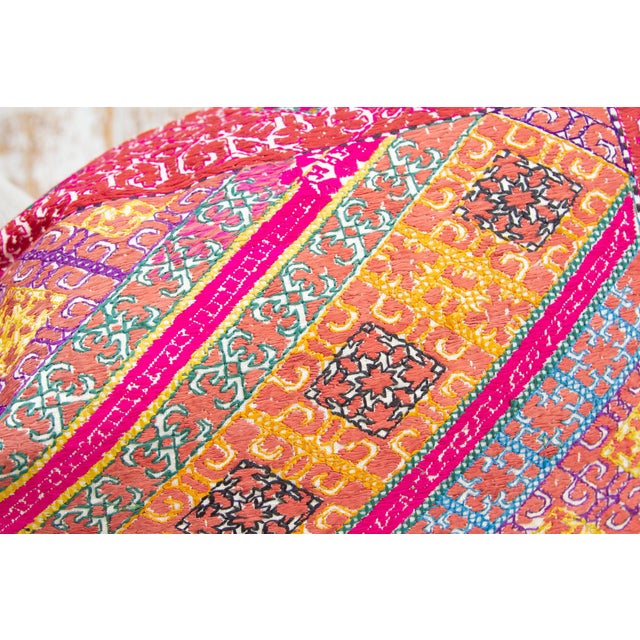 Early 21st Century Antique Tania Sindh Silk Pillow For Sale - Image 5 of 10