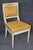 1950's Set 10 Louis XVI French Empire Style Painted Parcel Gilt Dining Chairs For Sale - Image 11 of 13