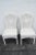 Hollywood Regency Vintage Painted Bamboo Side Chairs a Pair For Sale - Image 4 of 12