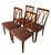 Set of 4 Mid Century Modern Dining Chairs With Sculptural Back Design, Uk Import For Sale - Image 9 of 9