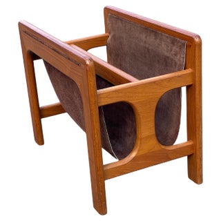 Mid-Century Teak Magazine Rack attributed to Aksel Kjersgaard for Salin Møbler, 1963 For Sale