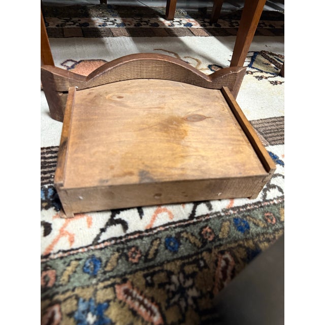 Antique French Art Deco Side Table With Drawer & Unique Twist Base - a Pair For Sale In Charleston - Image 6 of 8