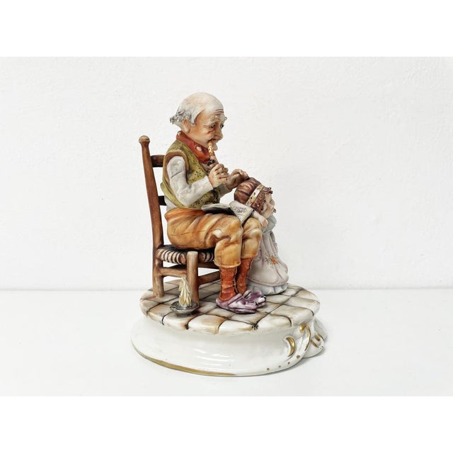Grandfather with His Granddaughter from Capodimonte, 1960s For Sale - Image 14 of 17