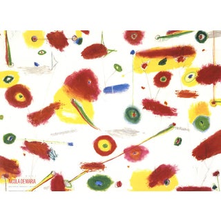 1989 Nicola de Maria 'Many Kisses' Contemporary Red, Multicolor Italy Offset Lithograph For Sale