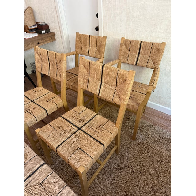 (2) Serena and Lily Carson Side Chairs 20” W x 22” D x 34.5” H, 18” Seat Height (2) Serena and Lily Carson Arm Chairs 25”...