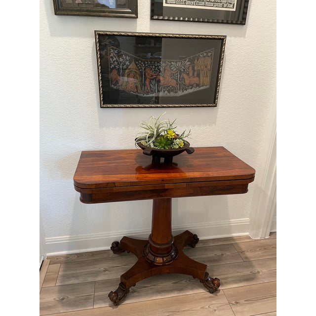 Regency Game Table C. 1815, Rosewood, From England For Sale - Image 12 of 12