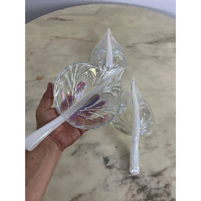 Mid-Century Modern Mid-Century Hanging Light with Murano Glass Leaves, 1960s For Sale - Image 3 of 13