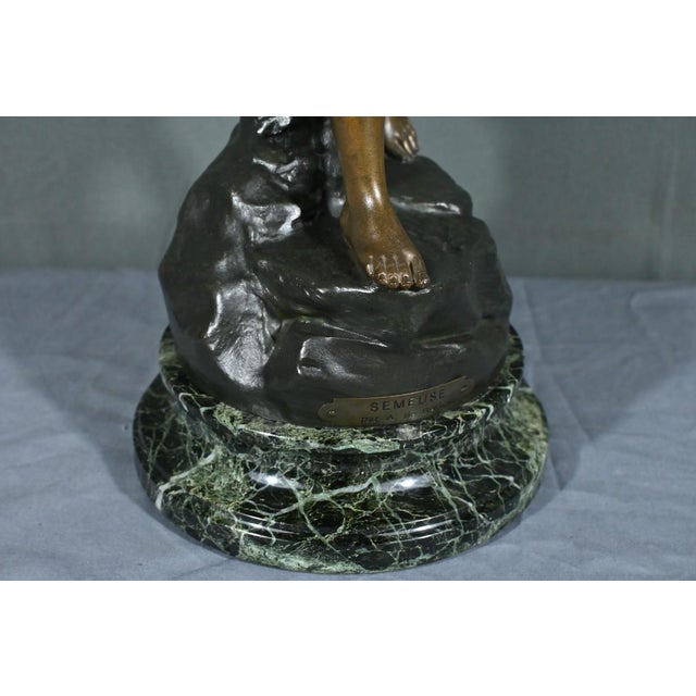 Sower Sculpture in Regula by A. de Ranieri, Mid-20th Century For Sale - Image 13 of 18