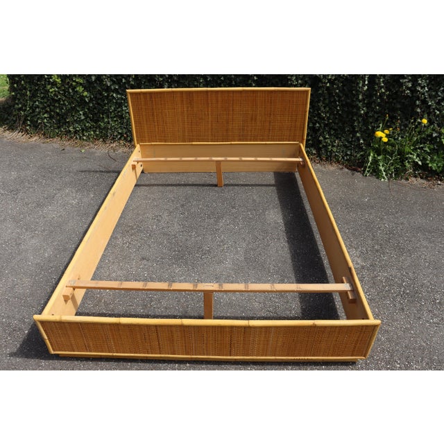 1970s Rattan Double Bed by Dal Vera, 1970 For Sale - Image 5 of 7