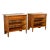 Pair of Vintage Faux Bamboo BedsIde Table For Sale
