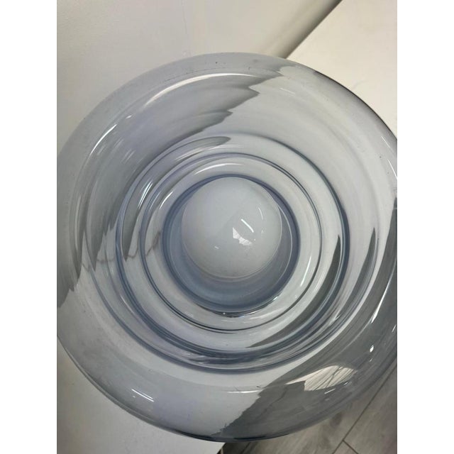 Glass Hand Blown Glass and Chrome Table Lamp by Toni Zuccheri, 1970s For Sale - Image 7 of 9