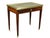 An 18th-C. Louis XVI mahogany serving table with carrara marble top framed with a brass gallery, pullout candle rests...