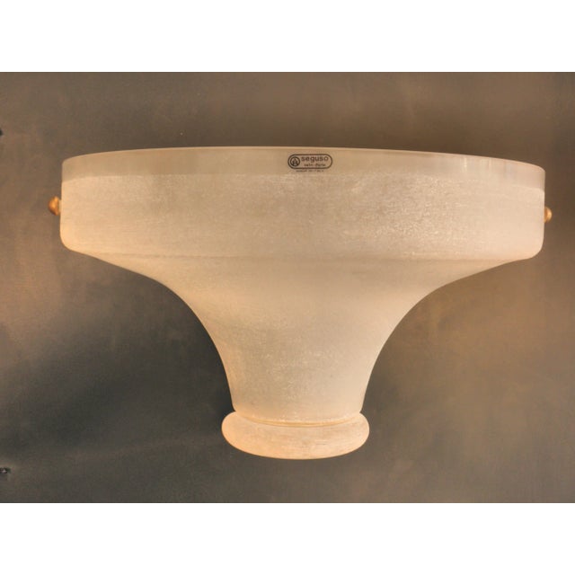 White Italian Wall Lights by Giovanni Patrini for Seguso, 1980s, Set of 2 For Sale - Image 8 of 8