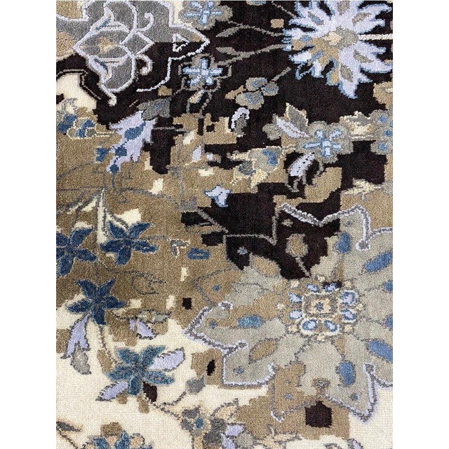 Handwoven Transitional Area Rug 10x14 For Sale - Image 9 of 10