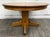 Vintage Solid Oak Round Pedestal Dining Table For Sale In Kansas City - Image 6 of 11