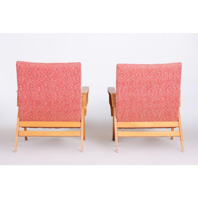 Set of Mid-Century Armchairs attributed to Tatra Pravenec, 1950s For Sale - Image 10 of 14