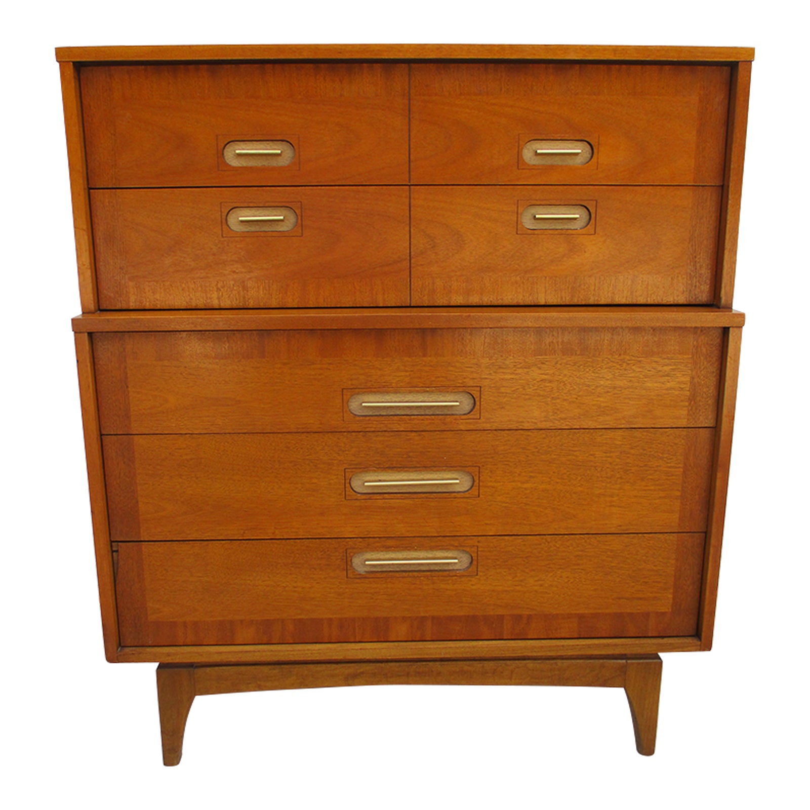 Kent Coffey Focus Mid-Century Modern Tall Dresser | Chairish