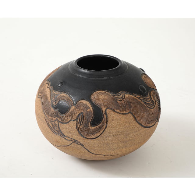 Ceramic 1980's "Signed" Studio Made Pottery Vase For Sale - Image 7 of 12