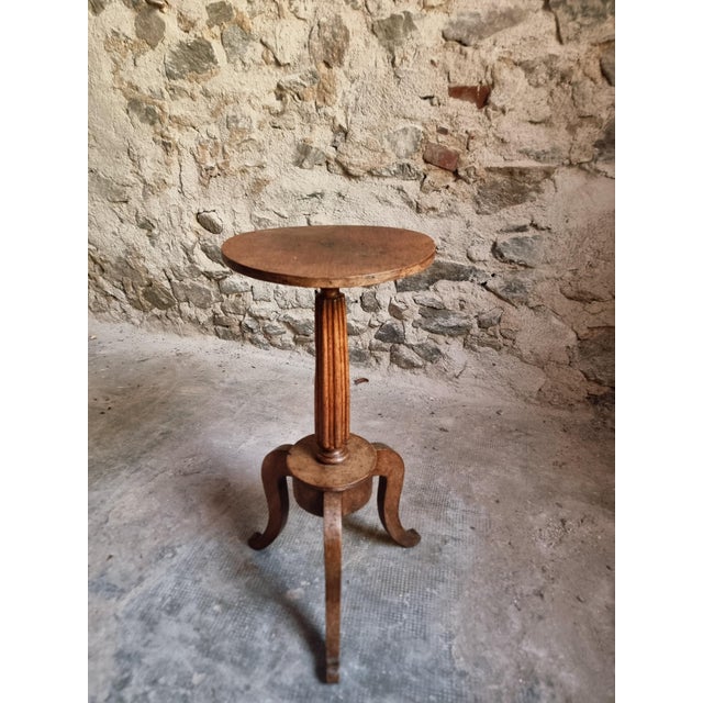 Antique Louis XVI Plant Stand in Walnut, 1900 For Sale - Image 16 of 18