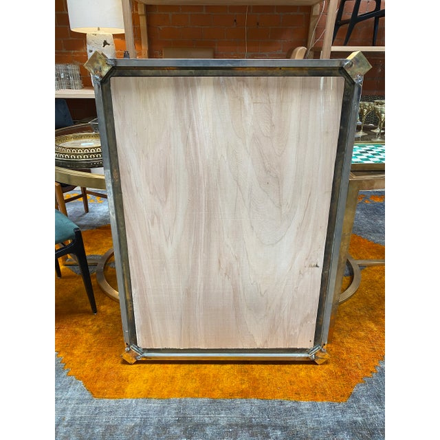 1980s Italian Mid Century Modern Oversized Wall Mirror For Sale - Image 9 of 10