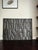 Contemporary Modern Minimalist Geometric Patterned Wall Panel Wall Art Beltre by Made Goods in Dark Stone Black Ash Gray Reconstituted Stone For Sale - Image 3 of 12