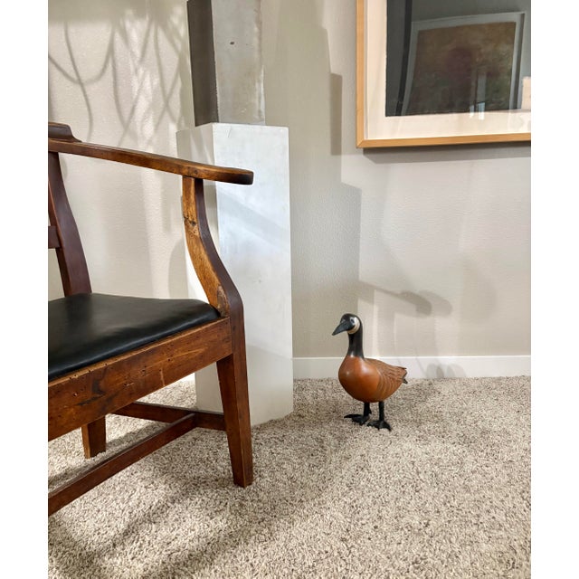 Hand Carved and Painted Canada Goose by H. W. Stewart, 14” X 8.5” For Sale - Image 10 of 10