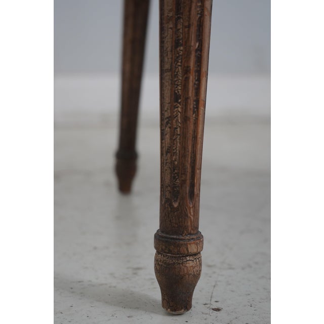 Textile Set of 8 French Louis XVI Upholstered Dining Room Armchairs For Sale - Image 7 of 12