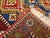 Vintage Persian Shiraz Yalameh Tribal Area Rug, Hand-Knotted Wool, Allover Geometric Pattern, Blue & Red, 3x5 For Sale - Image 16 of 17