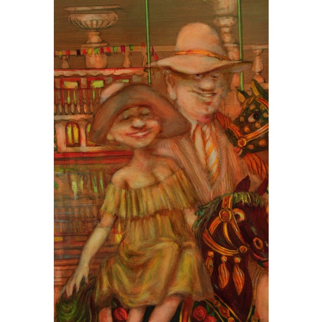 Mark Tochilkin 'Carrousel' Monumental Original Oil Painting For Sale In Philadelphia - Image 6 of 13