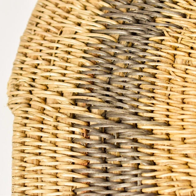 Tan Early 20th Century Makenge Flat Wedding Basket 17.5 Inch Zambia For Sale - Image 8 of 8