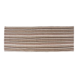 Organic Vintage Handwoven Kilim Runner For Sale