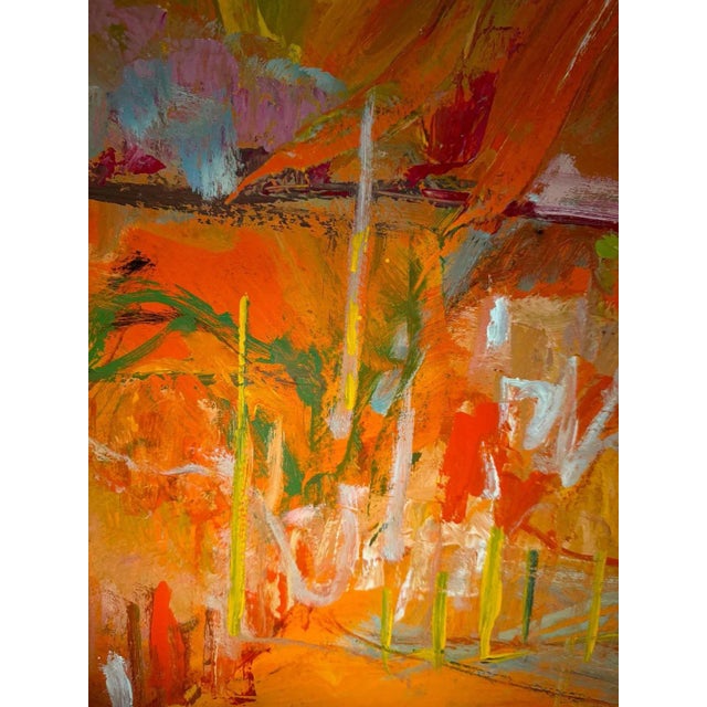 Jean Krillé, Landscape 102, Oil on Masonite, 1985 For Sale - Image 7 of 11