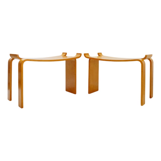 Museum Stools by Sven Kai-Larsen for Ströms Möbler, 1960s, Set of 2 For Sale