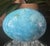 Pair of EggPair of Polished Stone Eggs – Caribbean Calcite & Zebra Jasper For Sale - Image 9 of 11