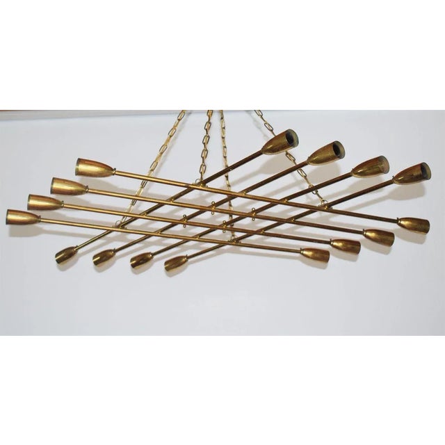 Mid-Century Modern Grid Ceiling Lamp from Rupert Nikoll, 1950s For Sale - Image 3 of 10