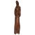Large Mid Century Hand Carved Wooden Mother and Child Statue For Sale