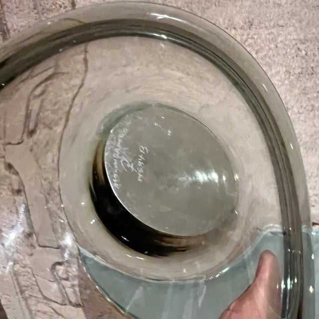Selandia Glass Bowl by Per Lütken, Hand-Blown Art Glass, Denmark, 1957 For Sale - Image 10 of 11