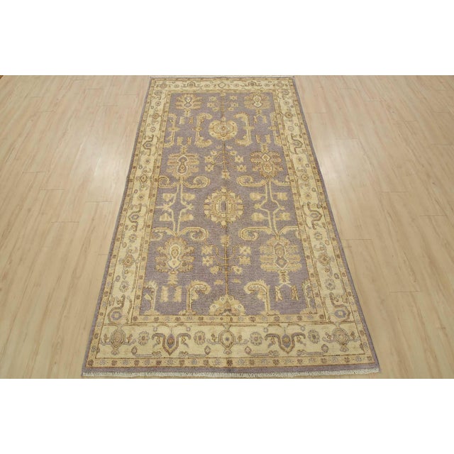 Modern Ziegler Rug 4’8” X 8’2” Purple Wool Traditional Hand-Knotted Oriental Carpet For Sale - Image 3 of 12