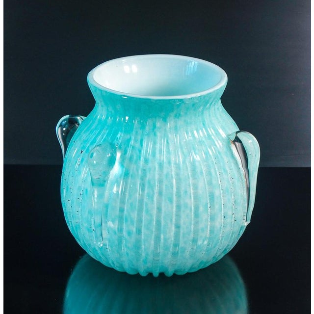 Murano Glass Bullicante Vase, 1970s For Sale - Image 12 of 18