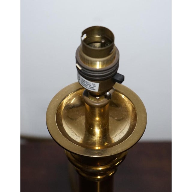 Metal Vintage Regency Style Brass Table Lamp For Sale - Image 7 of 8