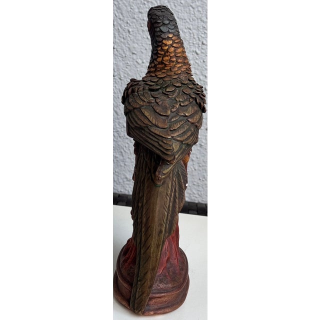 Ceramic 1981 Jan Smith Porcelain Parrot Figure For Sale - Image 7 of 11