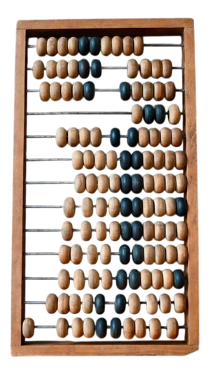 Large Antique Wooden Stchioty Abacus