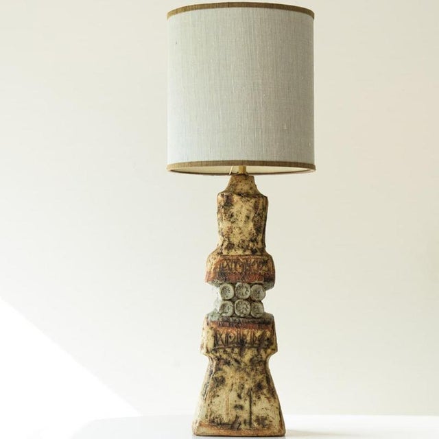 Large Ceramic Table Lamp by R. Houben, 1970 For Sale - Image 11 of 11