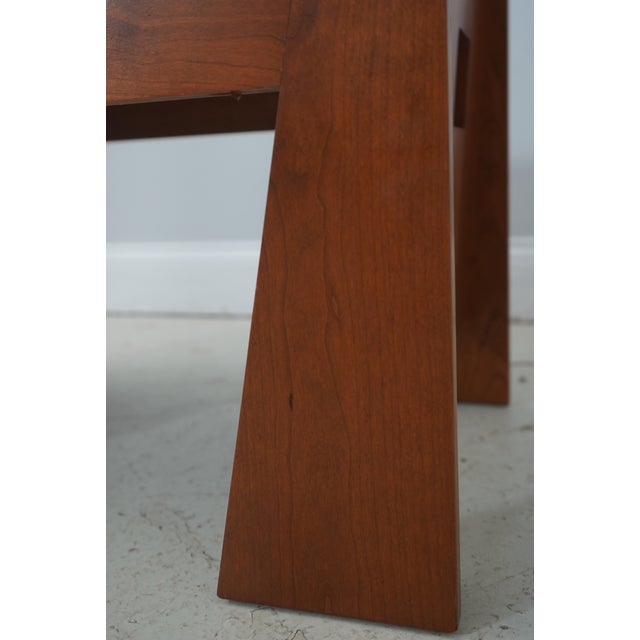 Stickley Cherry Mission Limbert Bench For Sale - Image 9 of 14