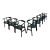 Hans J Wegner for Getama Dining Chairs With Wood Inlay on the Arms - Set of 8 For Sale